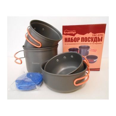 Набір посуду TRAMP з анодованого алюмінію на 1-2 персони 0,9/1,3л UTRC-075 UTRC-075 фото