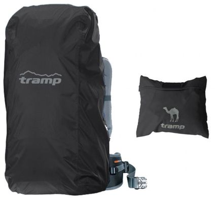 Накидка на рюкзак Tramp M (30-60л) чорна, UTRP-018 UTRP-018-black фото