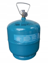 Туристичний газовий балон пропан-бутан 3 кг ГБ-3/8 фото