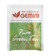 Чай Gemini в пакетиках Pure Green Tea Зеленый чай 50 шт 0042 фото