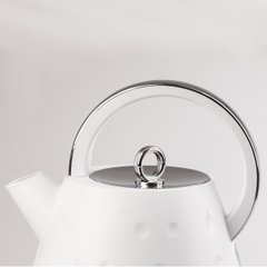 Электро чайник 1.7 литра Sokany бесшумный электрочайник 1850 Вт электрический чайник с диском с фильтром Белый SK1033W фото