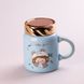 Кухоль керамічний Creative Show Ceramics Cup Cute Girl 420ml кухоль для чаю з кришкою Блакитний HPCY8240BL фото 1