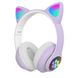 Бездротові навушники LED з котячими вушками CAT STN-28. Колір: фіолетовий ws44267-2 фото 25