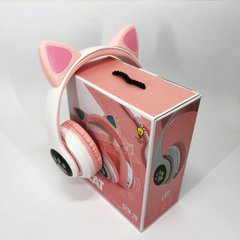 Бездротові навушники LED з котячими вушками CAT STN-28. Колір: рожевий ws44267-3 фото