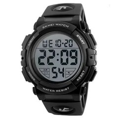 Годинник наручний чоловічий SKMEI 1258BK, брендовий чоловічий годинник, водостійкий тактичний годинник. Колір: чорний ws71567 фото