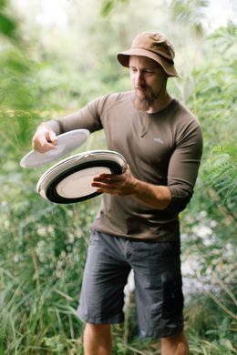 Відро Tribe Water Bucket Lid 10 л силіконове з кришкою T-FJ-0050, olive T-FJ-0050-olive фото