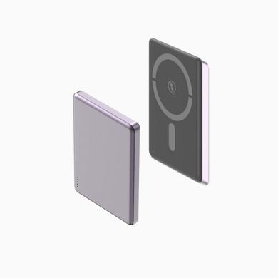 Power Bank Aspor A381 Magnetic Wireless 5000mAh (Type-C/20W)- фіолетовий (900155) 900155 фото