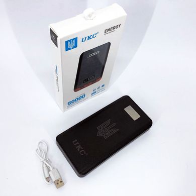 Аккумулятор портативный павербанк POWER BANK UKC ART-4148/4204. 50000mah, 4USB, внешний аккумулятор ws72616 фото