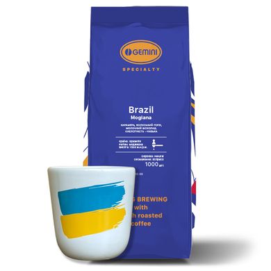 Набор кофе Brazil Mogiana 1кг + чашка act001 фото