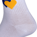 Шкарпетки Жовто-блакитні серця Білі (7169), 36-40 7169 (36-40) фото 4