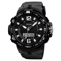 Годинник наручний чоловічий SKMEI 1273BK, водостійкий тактичний годинник. Колір: чорний ws38283 фото