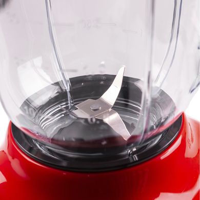 Блендер подрібнювач 1.5 літра смузі мейкер Sokany 2 в 1 стаціонарний з чашею 500 Вт універсальний Червоний SK168R фото