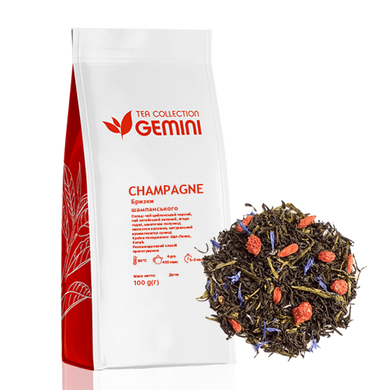 Чай листовой Gemini Champagne Брызги шампанского 100г 00257 фото