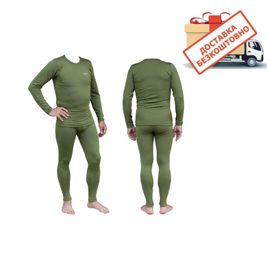 Термобілизна чоловіча Tramp Warm Soft комплект (футболка + кальсони) UTRUM-019 оливковий UTRUM-019-Olive фото