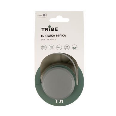 Пляшка Tribe Soft Bottle 1 л TPU м'яка T-FE-0023-grey T-FE-0023-grey фото
