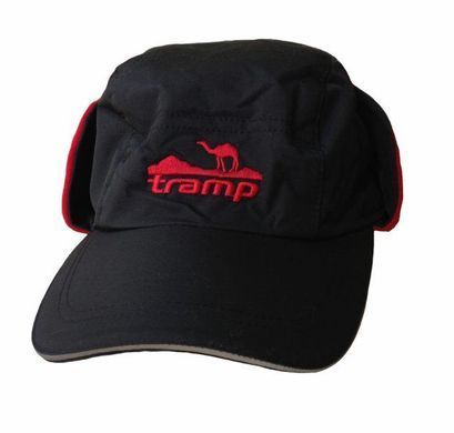 Кепка Tramp тепла зимова нейлон чорна/червона, Черный L/XL TRCA-001-L/XL фото