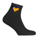Шкарпетки Жовто-блакитні серця Чорні (7168), 36-40 7168 (36-40) фото 1