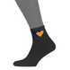 Шкарпетки Жовто-блакитні серця Чорні (7168), 36-40 7168 (36-40) фото 2
