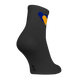 Шкарпетки Жовто-блакитні серця Чорні (7168), 36-40 7168 (36-40) фото 3