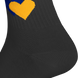 Шкарпетки Жовто-блакитні серця Чорні (7168), 36-40 7168 (36-40) фото 4