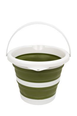 Відро Tribe Water Bucket Lid 5 л силіконове з кришкою T-FJ-0049, olive T-FJ-0049-olive фото