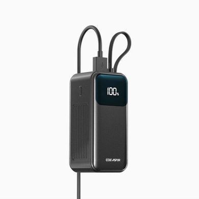 Power Bank Aspor A362 Notebook Series 20000mAh (2USB-C/USB/65W)- чорний (900169) 900169 фото