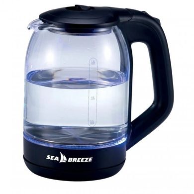 Чайник електричний SeaBreeze SB-014, прозорий чайник з підсвічуванням, електрочайник з підсвічуванням ws43357 фото