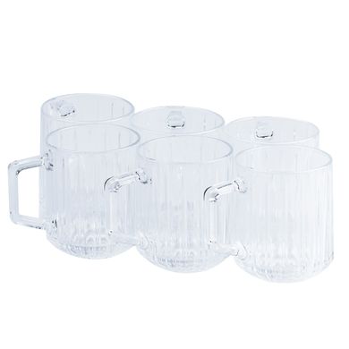 Набір скляних чашок для чаю та кави 6 шт HP523 фото