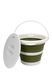 Відро Tribe Water Bucket Lid 5 л силіконове з кришкою T-FJ-0049, olive T-FJ-0049-olive фото 2