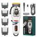Машинка для стрижки волосся професійна акумуляторна LED дисплей, потужний триммер для стрижки VGR V-699 Чорний V699B фото 3