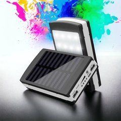УМБ Power Bank Solar 20000 mAh мобильное зарядное с солнечной панелью и лампой, повербанк LC-503 для планшета 176541 фото