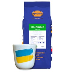 Набор кофе Colombia Supremo 1кг + чашка act004 фото