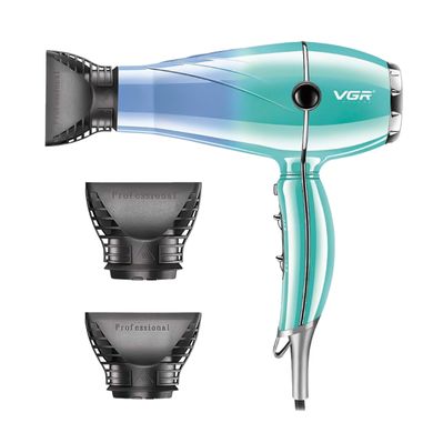 Професійний фен для волосся з холодним та гарячим повітрям VGR з двома концентраторами V452TU фото