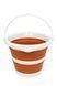 Відро Tribe Water Bucket Lid 5 л силіконове з кришкою T-FJ-0049, terracota T-FJ-0049-terracota фото 3