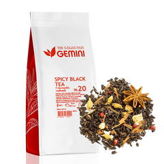 Чай листовий Gemini Spicy Black Tea Глінтвейн 100г 0106 фото