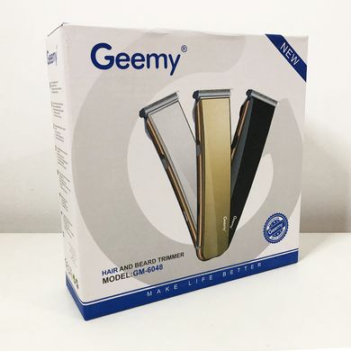 Професійна машинка для стрижки волосся Gemei GM-6048, електробритва для голови. Колір: білий ws21383 фото