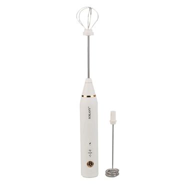 Спінювач молока Sokany SK-201A Hand Mixer USB 1200mAh White капучинатор для молока SK201AW фото