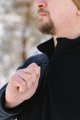 Кофта флісова Tribe Fleece Jacket Half Zip T-KJ-0012-black, 48 T-KJ-0012-black-48 фото