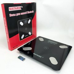 Напольные умные фитнес весы MATARIX MX-454 App Bluetooth Смарт весы с приложением, для взвешивания людей ws57267 фото
