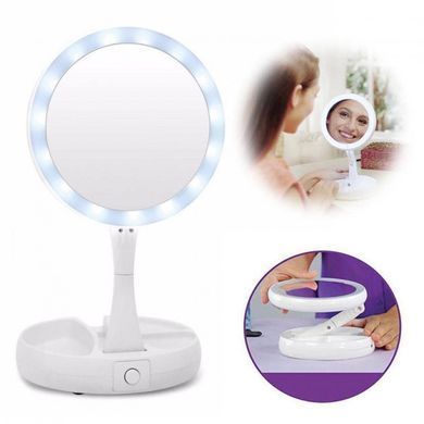 Портативное зеркало для макияжа My Fold Away Mirror, Зеркало с светодиодом, YF-448 Зеркало макияжное 5830 фото