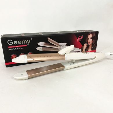 Щипцы утюжок для волос GEMEI GM-2961, стайлер для завивки, прибор для завивки волос, утюжок ws73591 фото