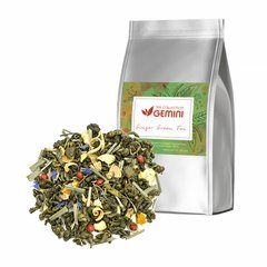 Чай Gemini листовой Green Tea Ginger Зеленый чай с имбирем 250 грамм 0066 фото