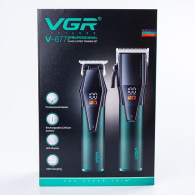 Набір для стрижки волосся VGR Professional Hair Clipper Trimer Set машинка для стрижки HPV677 фото