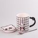 Чашка керамічна The Panda 350мл з блюдцем та ложкою кухоль із блюдцем і ложкою HPCY8369C фото 1