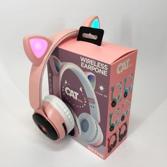 Бездротові навушники ST77 LED з котячими вушками, що світяться. Колір: рожевий ws38716-4 фото