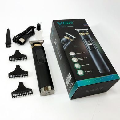 Мужской набор для стрижки волос аккумуляторный VGR V-985, Машинка для точной стрижки бороды QX-209 и волос 481525 фото