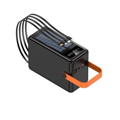 Power Bank Big Box 120000mAh Fast Charge+cable (4USB/Type-C/Micro/Lightning)- чорний (900165) 900165 фото