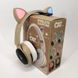 Бездротові навушники ST77 LED з котячими вушками, що світяться. Колір: золотий ws38716-5 фото 1