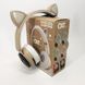Бездротові навушники ST77 LED з котячими вушками, що світяться. Колір: золотий ws38716-5 фото 8