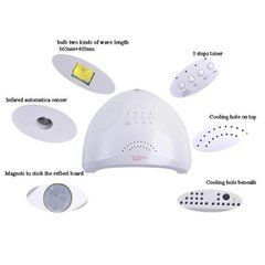 Сушарка для нігтів Sun one nail lamp LH-396 FD77-1 Потужна 298219 фото
